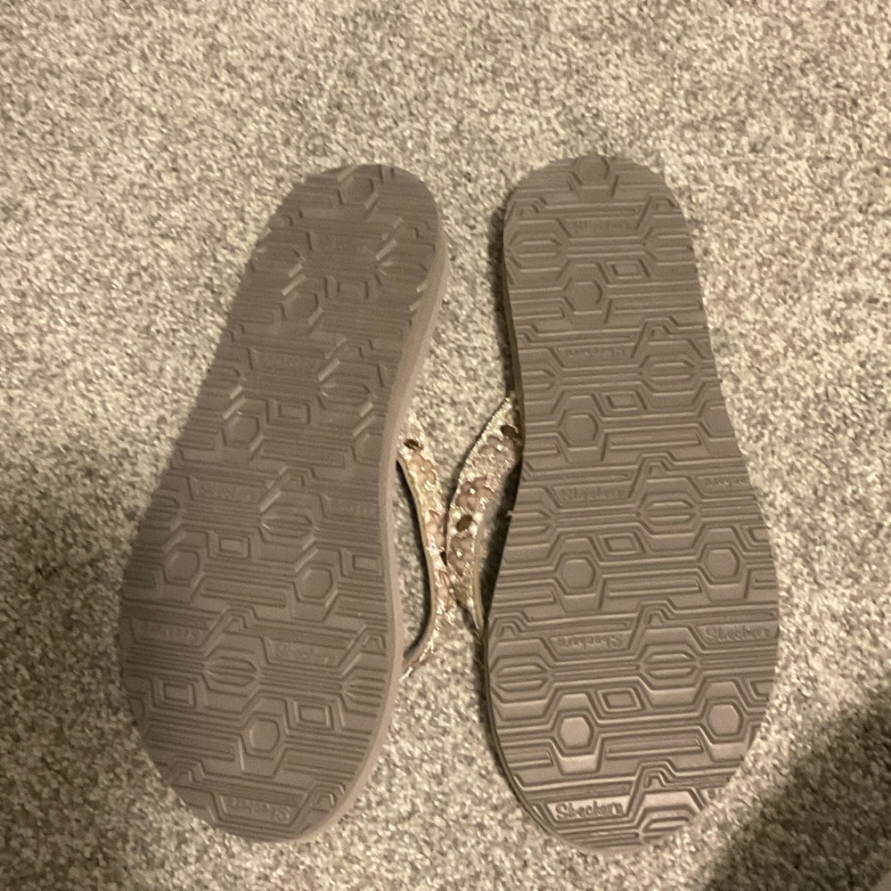 Skechers Women's Beige Embellished Sandals - Picture 2 of 2